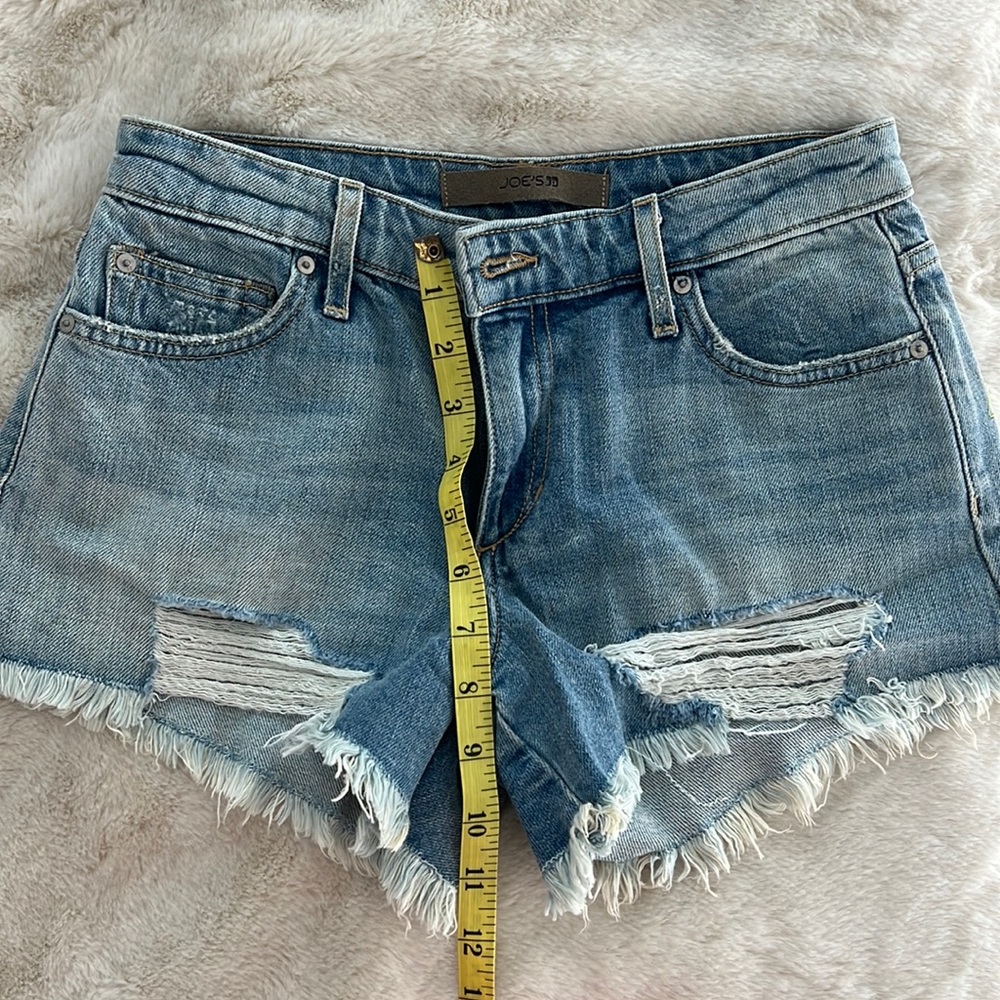 Joe’s embroidered shorts